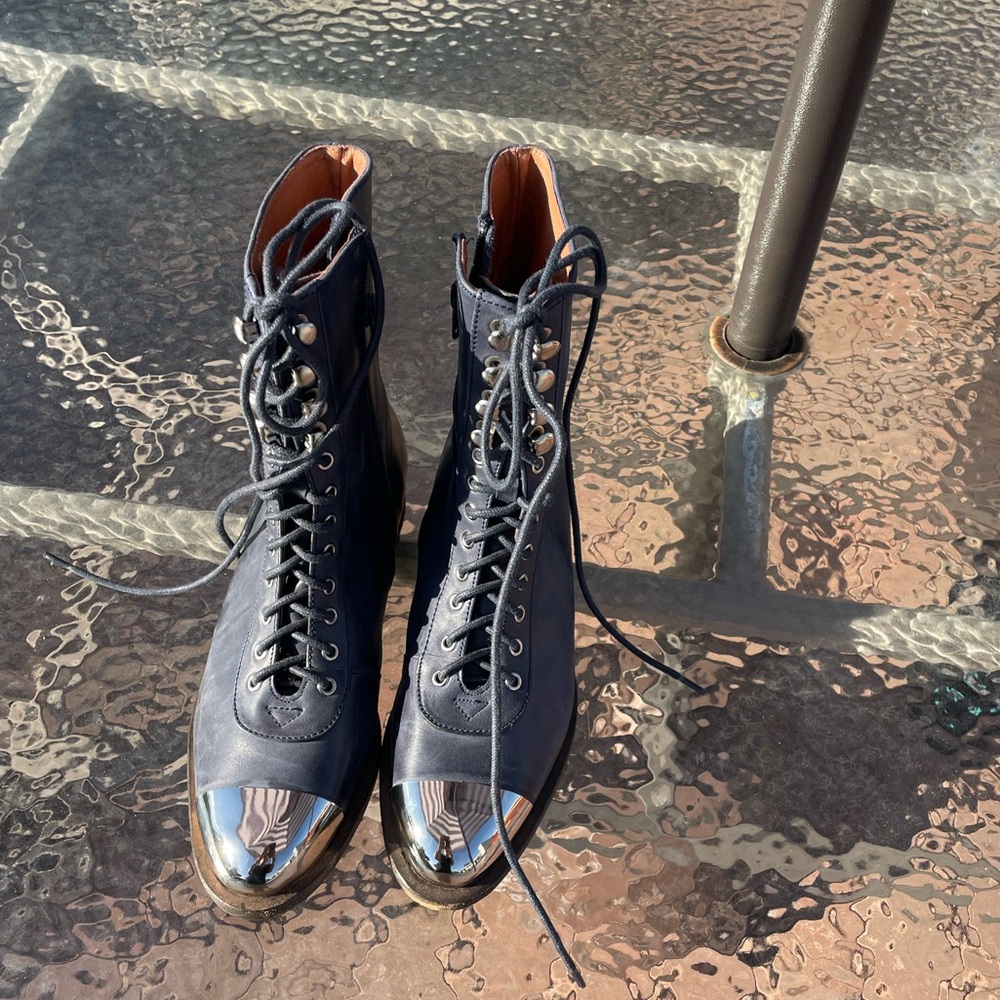 Jeffrey Campbell Zorro Leather Boots Size 6 - Picture 13 of 16
